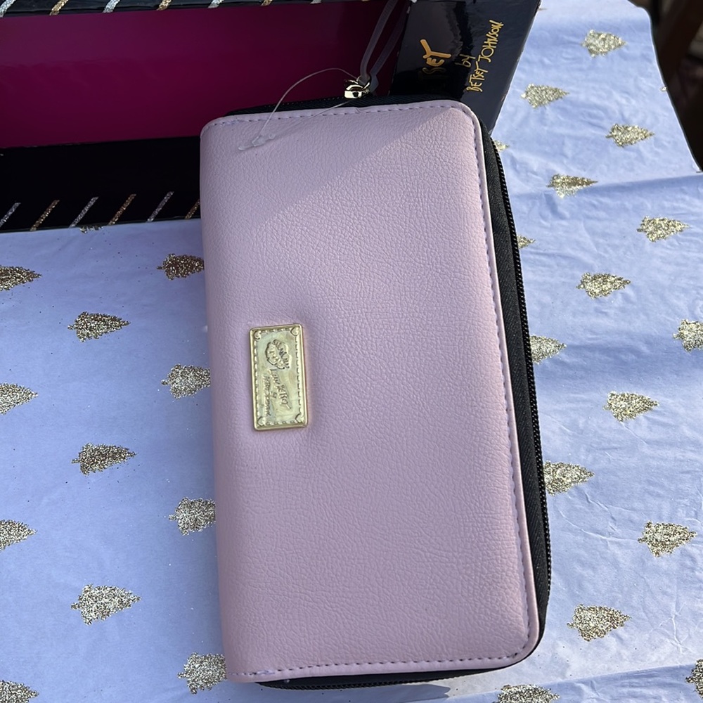 New Betsey Johnson Pink Unicorn Full Face Bi-Fold Wallet Credit card Purse. - Picture 6 of 14